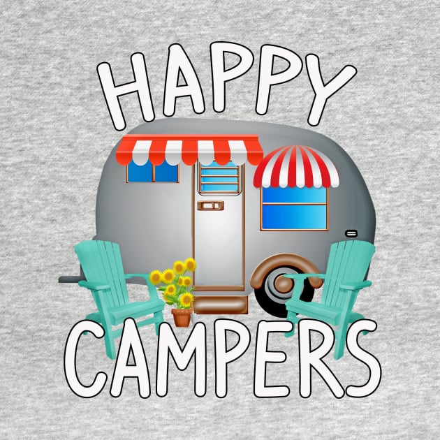 Cool Camping Stuff - Happy Campers by 3QuartersToday